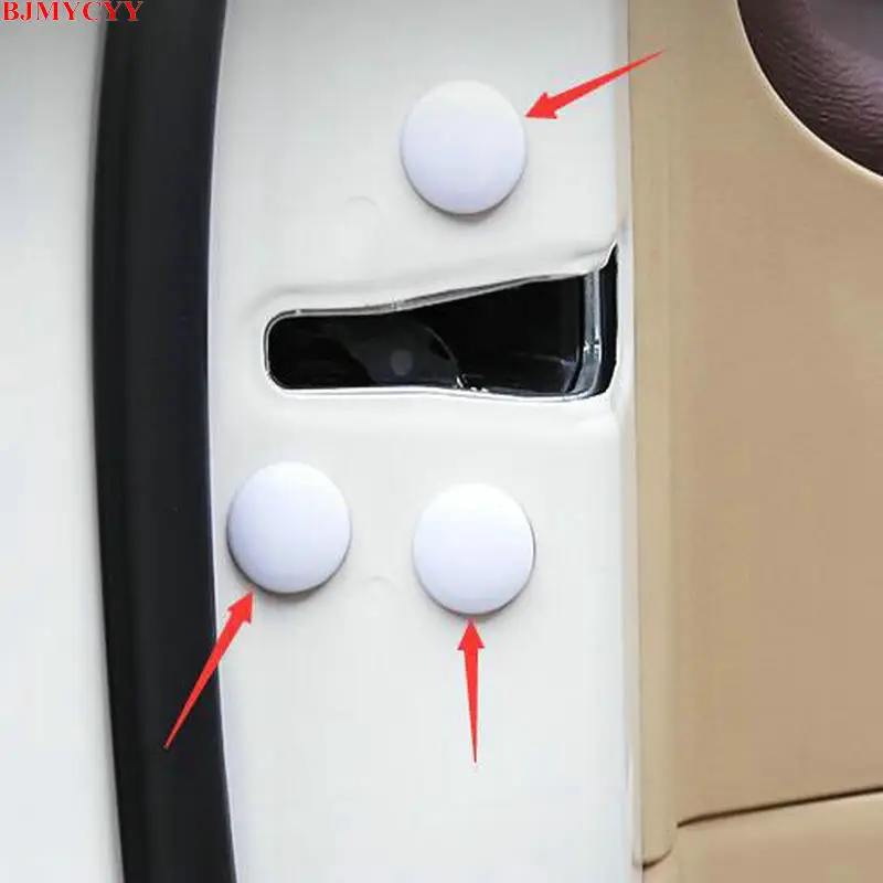BJMYCYY, 12 шт., Автомобильный дизайн, АБС-пластик, Автомобильный Дверной замок, защита от винтов, защитные крышки для дверей, для Mazda CX3 CX3, аксессуары
