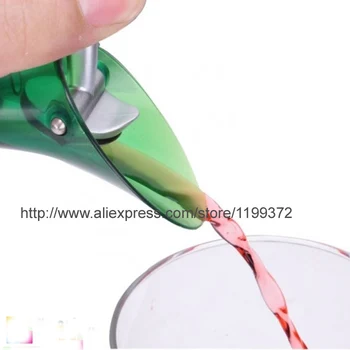 

100pcs White Red Wine Aerator Plug Cap Bottle Pourer Pour with Silicone Seal Stopper Funnel Shutoff Green Color 20151220