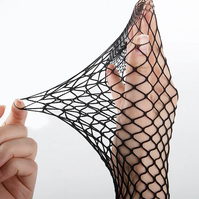 femme bas résille longs et Sexy pour femmes, collants noirs, taille haute – Image 6