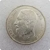 1866 Belgium 5 Francs Coin KM#24 COPY commemorative coins-replica coins medal coins collectibles ► Photo 3/4