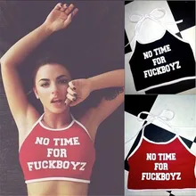 HIRIGIN Лето Для женщин Повседневное бак Майки топы без рукавов сизображением поп письмо Горячие костюмы