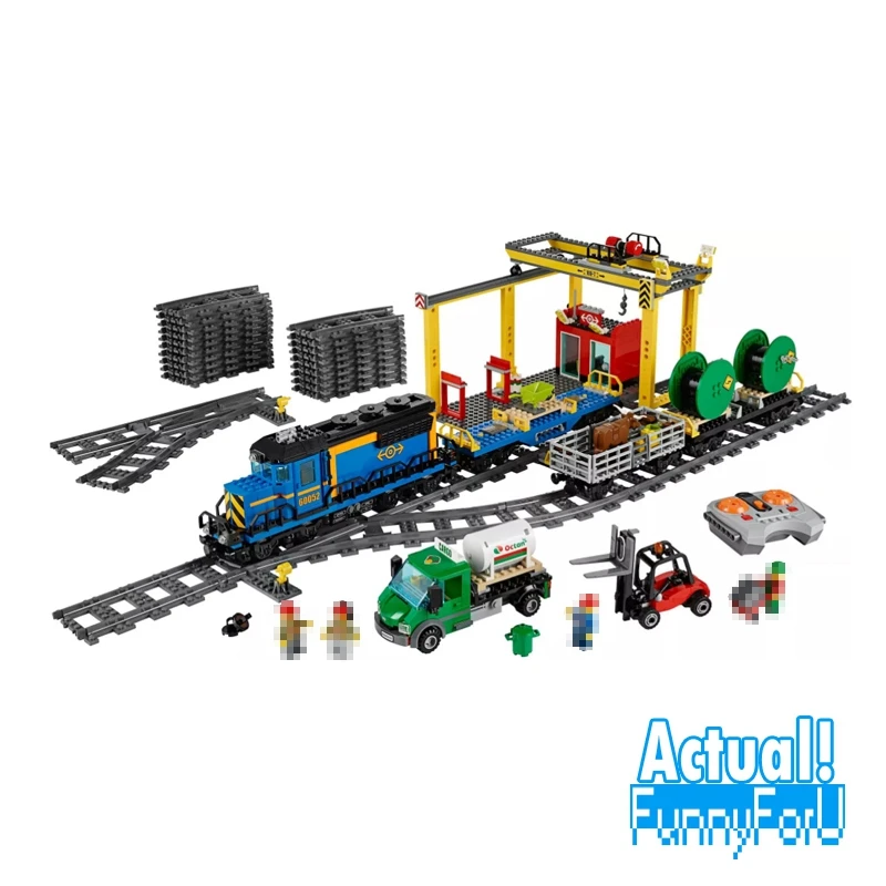 

LEPIN 02008 City Trains Cargo Train Crane POWER FUNCTIONS 959PCS Building Blocks Bricks Toys Compatible with legoingly 60052