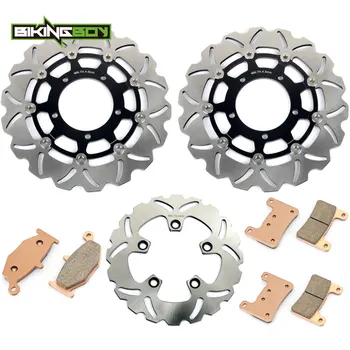 

BIKINGBOY Front Rear Brake Discs Rotors Disks Pads for Suzuki GSXR 600 750 2006 2007 K6 GSX-R 1000 07 08 K7 K8 Motorcycle Set