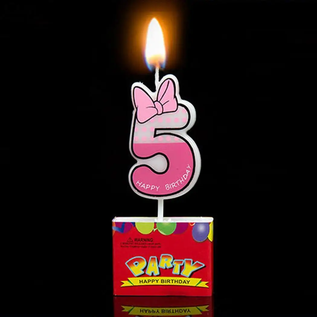 Мультфильм свечи с изображением мышей номер свечи для торта на день рождения украшение для торта Home Decor восковая свеча день Святого Валентина вечерние поставок событий - Цвет: 5