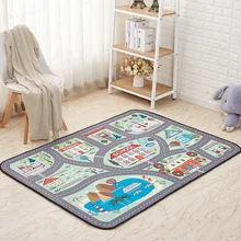 Honlaker детский коврик для ползания Противоскользящий гипоаллергенный игровой коврик для детской комнаты полиэстер гостиная напольные украшения коврик