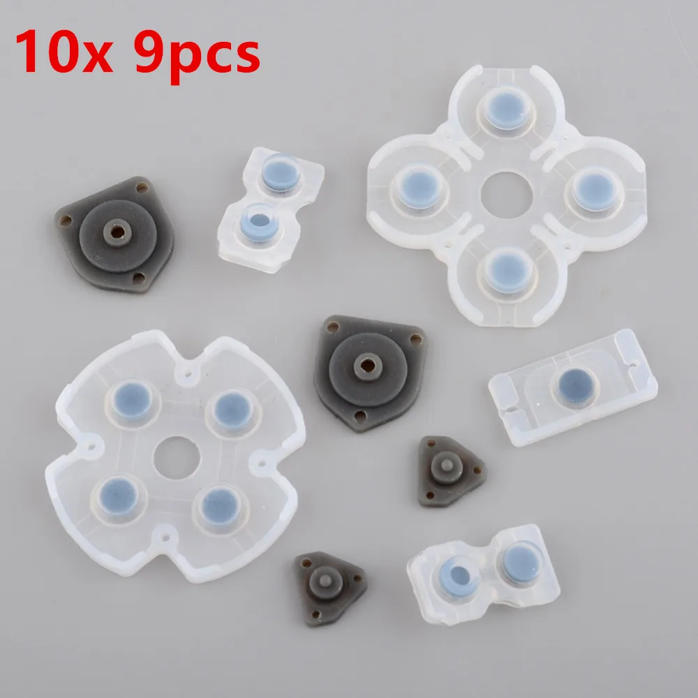

10 sets Soft Rubber Replacement Silicone Conductive Adhesive Button Pad keypads for Sony PS4 PlayStation DualShock 4 Controller