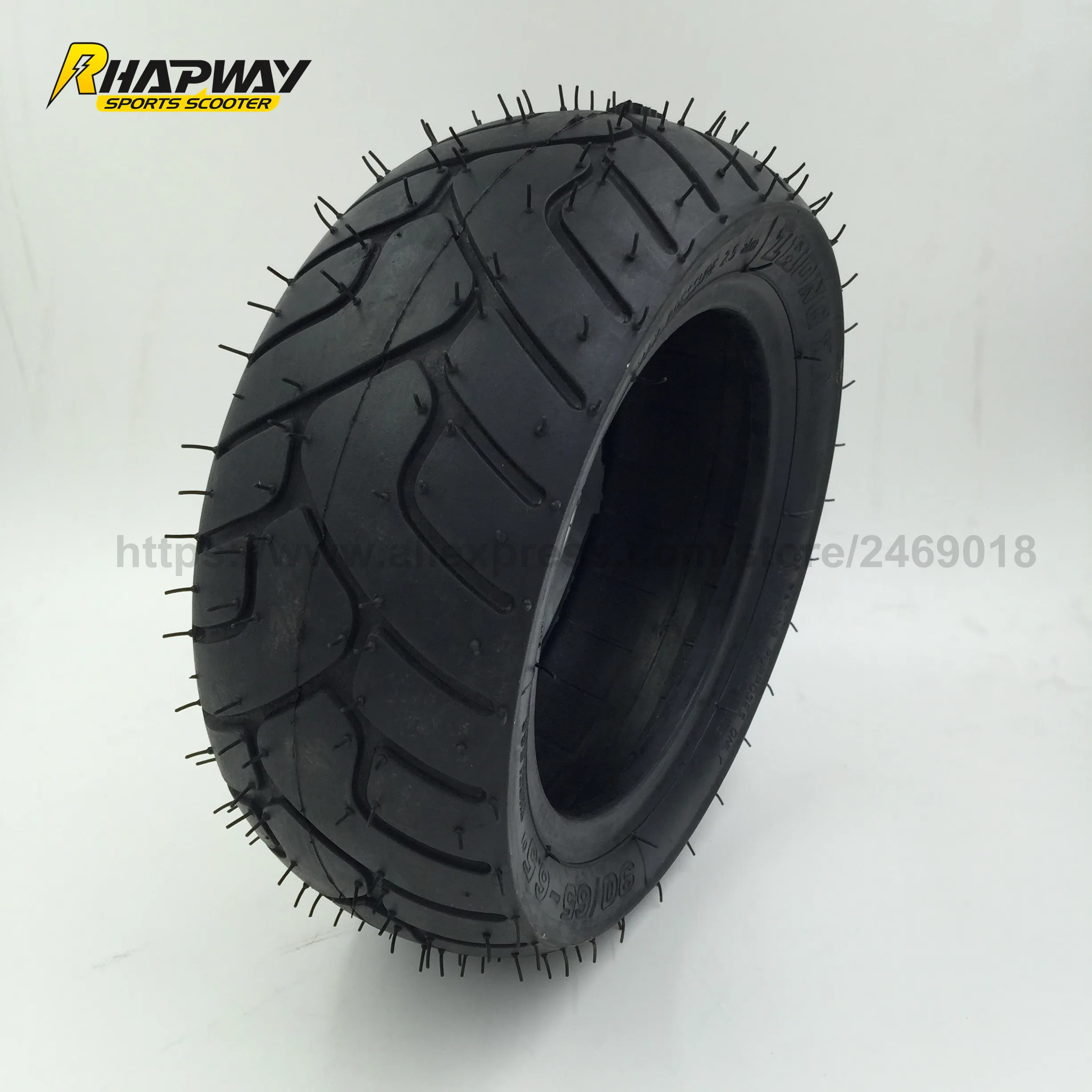 

Scooter Front/Rear Tires 90/65-6.5(10inch) Tubeless Tyres (Scooter Parts& Accessories)