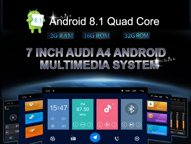 Top Android 9.0 Car DVD Player For Audi/A4/S4(2003-2013) RS4/8E/8F/B9/B7 With Wifi FM/AM GPS Radio Multimedia Built in CarPlay BT 6 Top Android 9.0 Car DVD Player For Audi/A4/S4(2003-2013) RS4/8E/8F/B9/B7 With Wifi FM/AM GPS Radio Multimedia Built in CarPlay BT 6