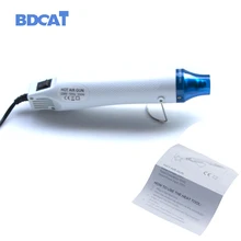 BDCAT 220 В штепсельная вилка ЕС DIY с помощью теплового пистолета Электрический Электроинструмент Горячий воздух 300 Вт Температурный пистолет с опорным сиденьем