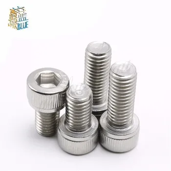 

160PC Pro M3 304 Stainless Steel Metric Thread M3*6/8/10/12/16/20/25/30mm 304 Stainless Steel Hex Socket Head Cap Screw Bolts