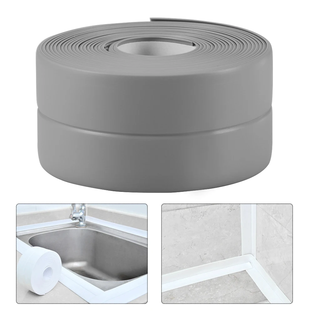 

Mold Proof Waterproof Kitchen Sealing Strip Self Adhesive Anti-moisture Bath Wall Basin Edge for Wall Bathroom