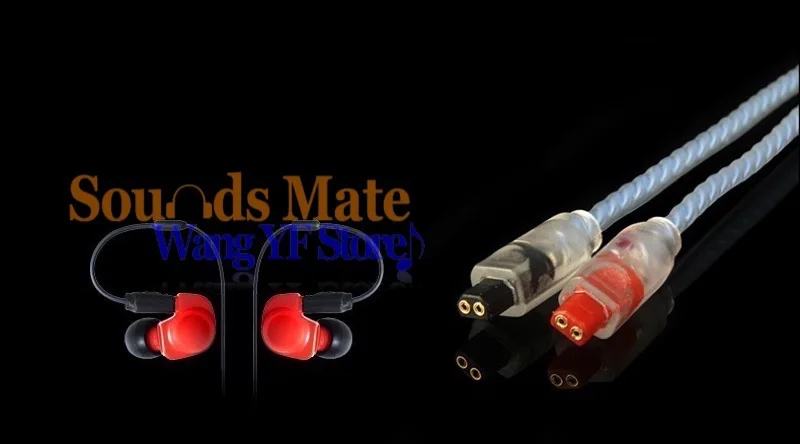 Silver Plated 6N OFC Cable For Audio Technica ATH IM04 IM03 IM02 IM01 IM50 IM70 Headphone 4 Colors Select