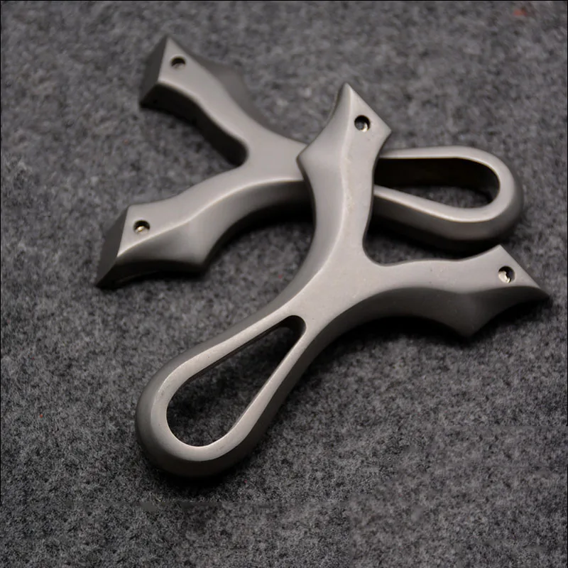 

Piao Yu Titanium alloy Slingshot For Hunting High Quality Catapult With Rubber Band Outdoor Shooting Game New