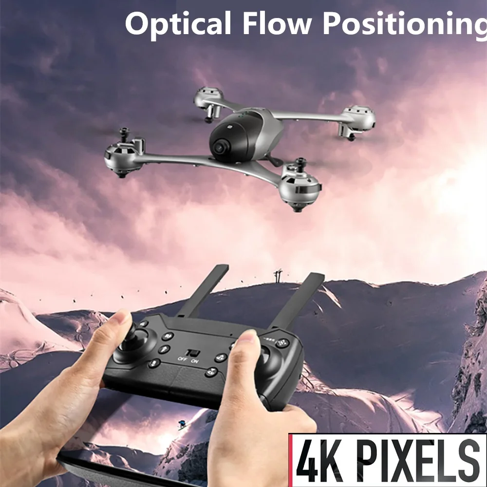 SMRC M6 RC Дрон Квадрокоптер с оптической 4 K HD Двойная камера в режиме реального