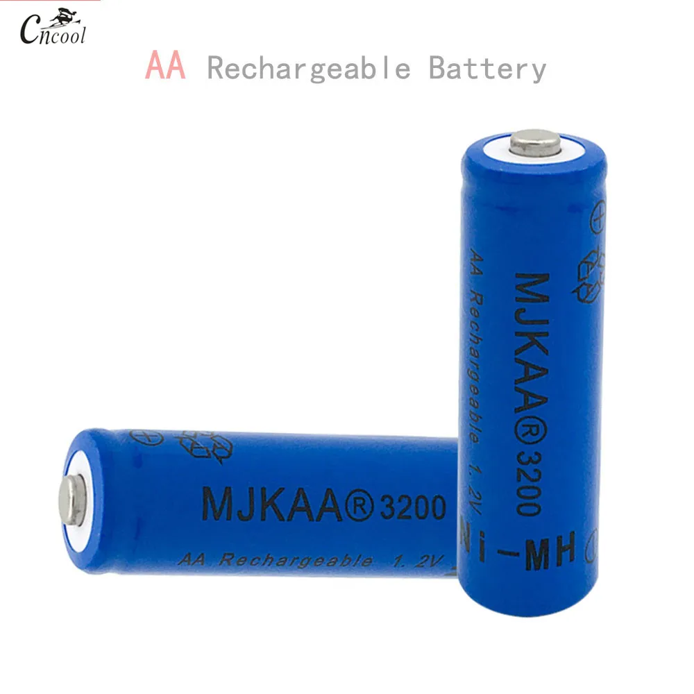 4 шт АА 1 2 V Ni-MH 3200 mAh Батарея 2A батарейки аа Перезаряжаемые для удаленного игрушки