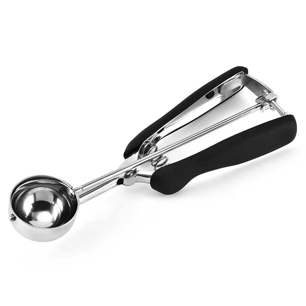 

Accessories Dessert Portable Home Cookie Kitchen Handhold Durable Stainless Steel Practical Safe Ice Cream Scoop Digging Fruit