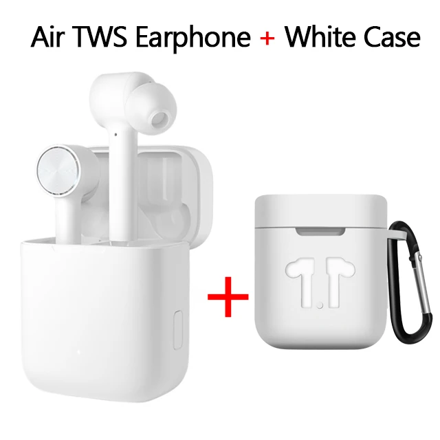 Оригинальные наушники Xiaomi Air TWS Airdots Pro, bluetooth-гарнитура, переключатель ANC, ENC, стерео, автоматическая пауза, управление нажатием, беспроводные наушники - Цвет: white add white case