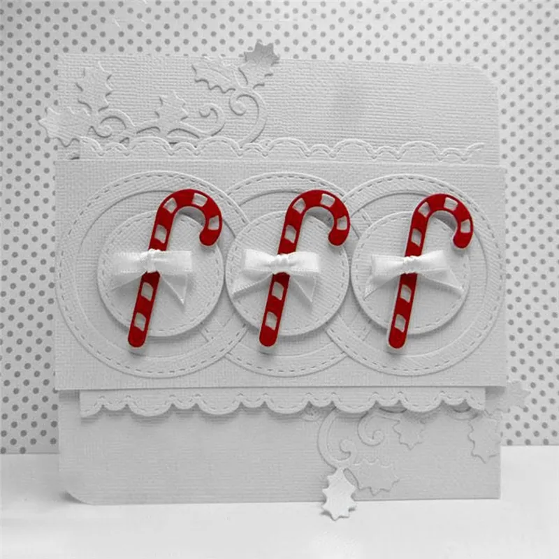 

Candy Cane Metal Cutting Dies for Scrapbooking New 2019 Crafts Cuts Card Making Album Embossing Stencil