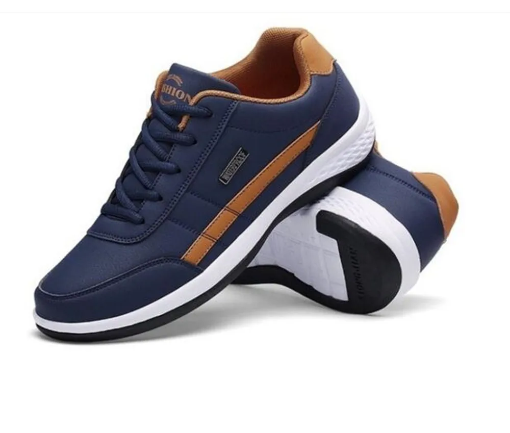 

2019 New Mens Shoes Sneakers Large Size 39-44 Man Flats High Quality Casual Shoes Pu Leather Loafers Shoes Black White