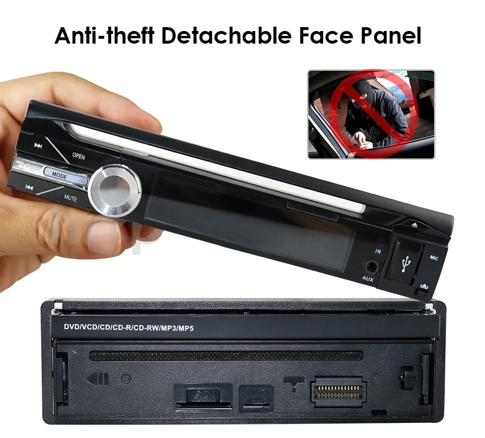 Cheap Universal 1 Din 7inch TFT LCD Screen Car DVD Multimedia Player MP3 Bluetooth Auto Audio stereo FM Radio 12V Reverse Camera GPS 4