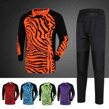 

2018 New Quick Dry Boys Kids Men Soccer Training pants Suits Goalkeeper Jerseys Sets survetement football Shirts jersey Uniforms
