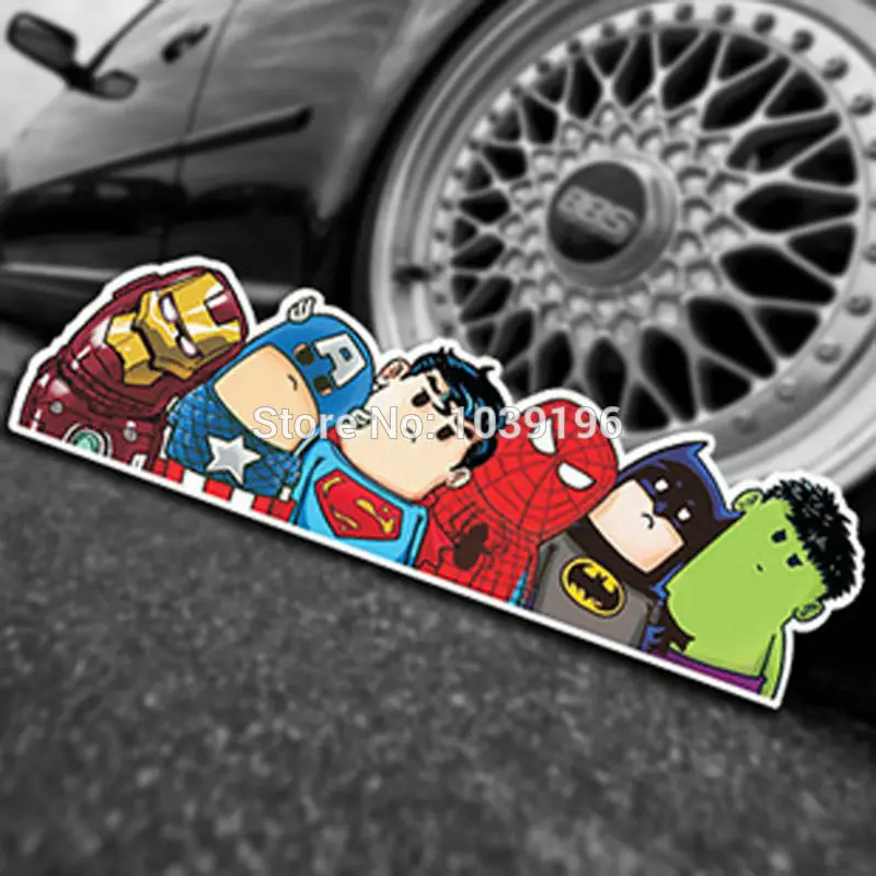 

New Style Decoration Reflective Stickers Funny The Avengers Car Windows Bumper Decal Vinyl Decals