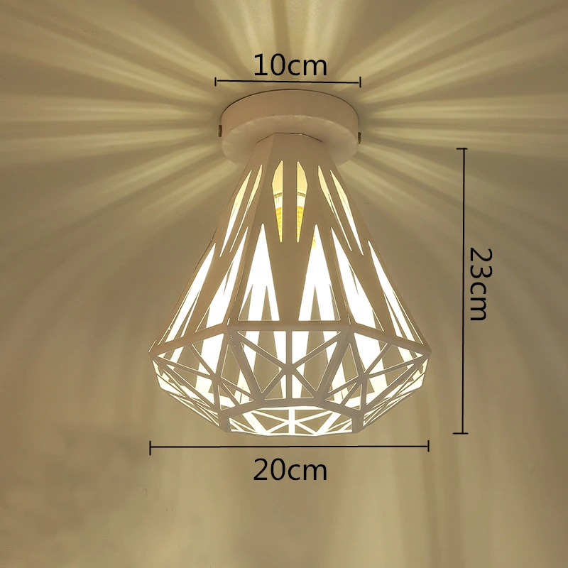 Современные потолочные светильники, винтажный плафон, светодиодный потолочный светильник, клетка, плафон для земли, светильник для столовой, кухни, Lampara Techo - Цвет корпуса: 07