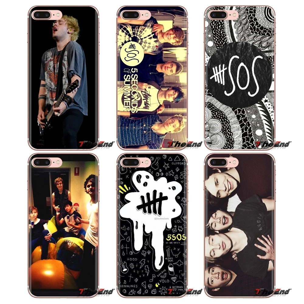 Silicone Shell Covers 5SOS 5 SECONDS OF SUMMER For HTC One U11 U12 X9 M7 M8 A9 M9 M10 E9 Plus Desire 630 530 626 628 816 820 830 |