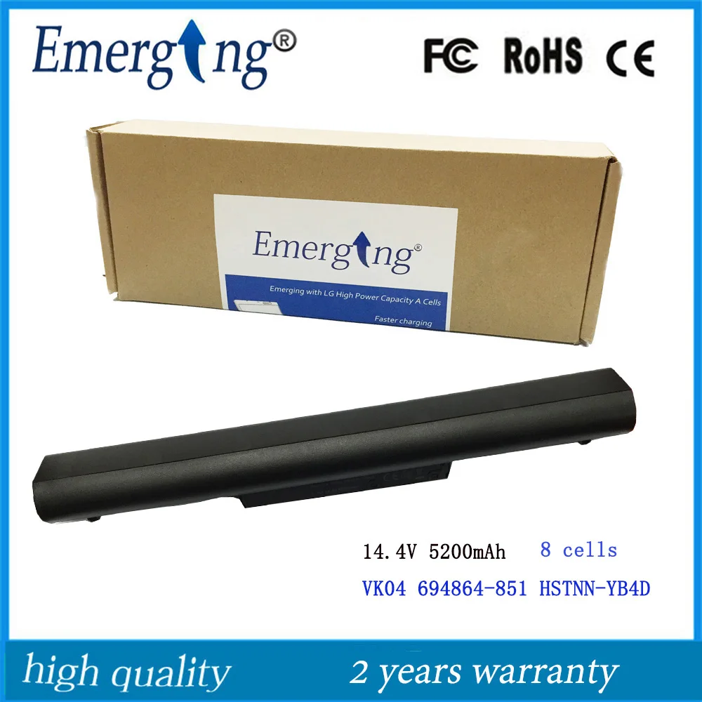 14 4 V 5200mAh Новый аккумулятор для ноутбука HP Pavilion Sleekbook 15 VK04 HSTNN-YB4D HSTNN-DB4D 694864-851 |