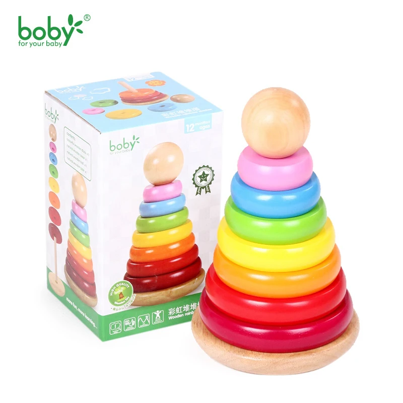 

Toys For Children Wooden Block Tower Game with Number Gift for Kids Baby Toy