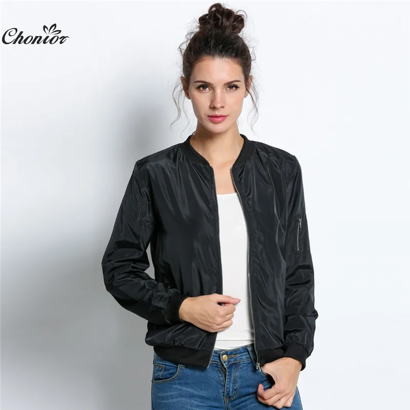 2016 Autumn Fashion Bomber Jacket Women Long Sleeve Basic Coats Casual Thin Slim Outerwear Short MA1 Pilot Bomber Jackets 2016 Autumn Fashion Bomber Jacket Women Long Sleeve Basic Coats Casual Thin Slim Outerwear Short MA1 Pilot Bomber Jackets