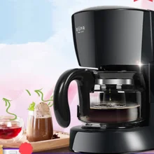 Американский Кофе чайник Главная АВТОМАТИЧЕСКОГО КАПЕЛЬНОГО Кофе Maker мини Кофе Maker Кофеварки 220 В 590 Вт