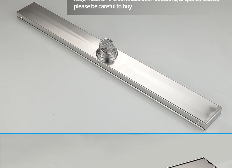 DCAN Stainless Steel Linear Channel Shower Floor Drain Gate 60cm 80cm 100cm 120cm SUS304 Deodorization Type Long Floor Drain (25)
