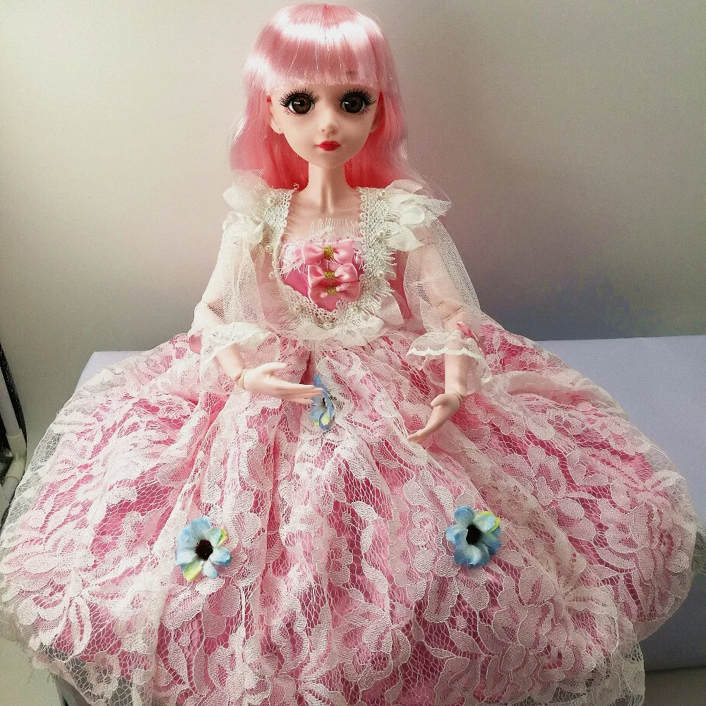 BJD кукла 1/3 60 см кукла с BJD одежда парики обувь макияж девушка подарок игрушки ручной работы силиконовая кукла реборн модная игрушка для детей