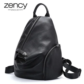 Zency 100% Genuine Leather Daily Casual Backpack For Women Classic Black Student's Schoolbag Vintage Lady Knapsack High Quality
Zency 100% Genuine Leather Daily Casual Backpack For Women Classic Black Student's Schoolbag Vintage Lady Knapsack High Quality