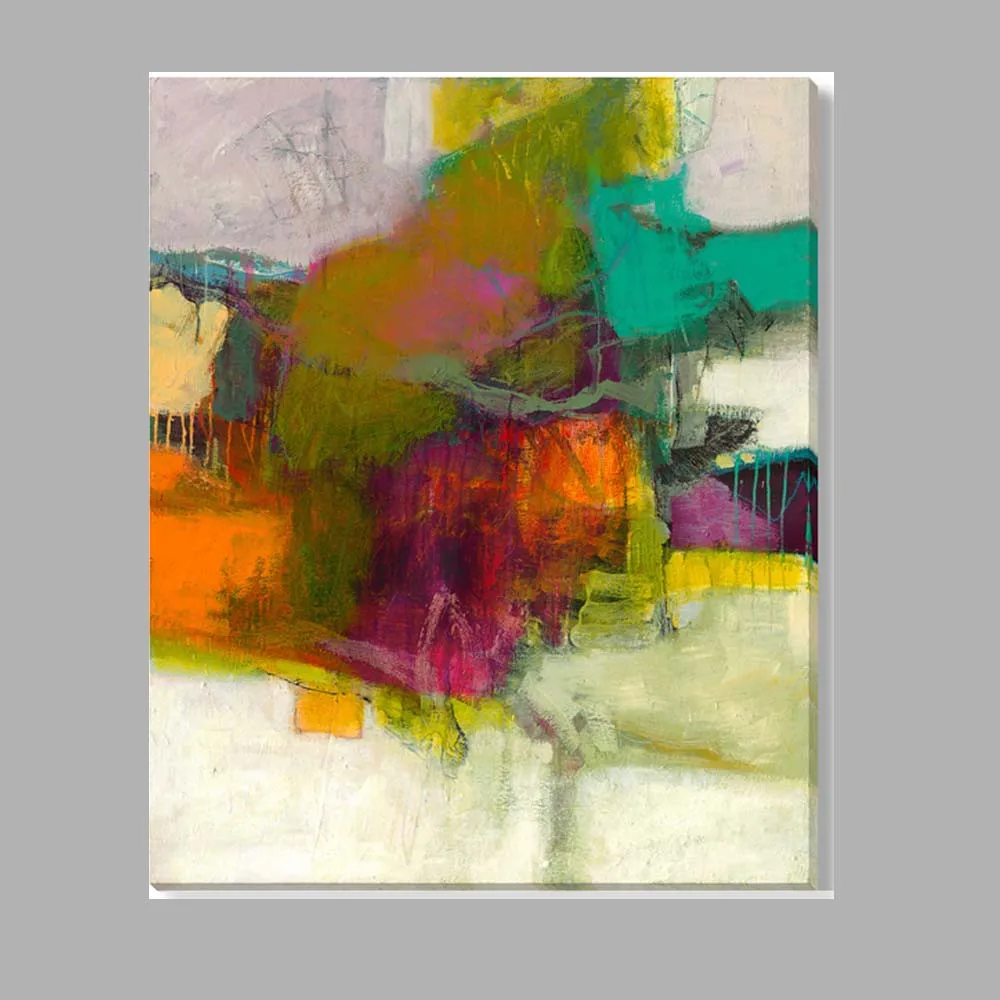 

Colorful Abstract unframed Free ShippingOil Painting