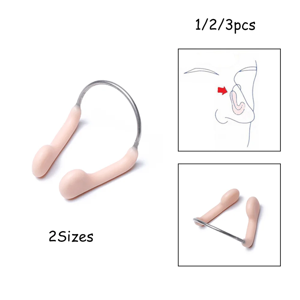 Durable No-skid Soft Silicone Skin Color Nose Clip Adjustable Steel Wire Nose Clips Swimming equipment Water Sports Accessory 2