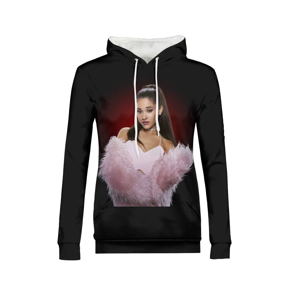 

Cat Ariana Grande Ari Rock 3D Print Fans Gift Women Hoodie Long Sleeve Pullover Sweatshirts Female Tracksuits Sportswear Girls