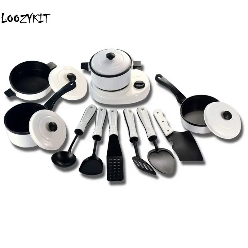 11PCS Children Kids Kitchen Cooking Game Pretend Role Play Toy Cookware Set Gift