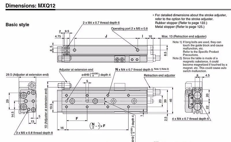 MXQ Pneumatic Sliding Cylinder 5