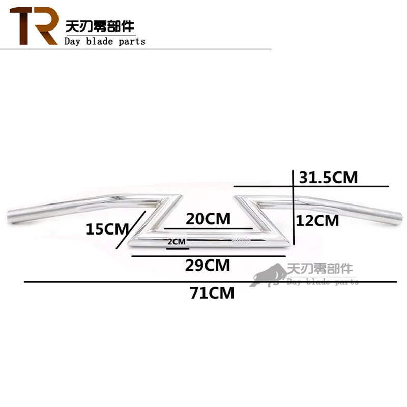 Универсальный 7/8 ''22 мм алюминиевый руль мотоцикла натяжитель Ручка Бар для Guzzi V7 Ретро модификации