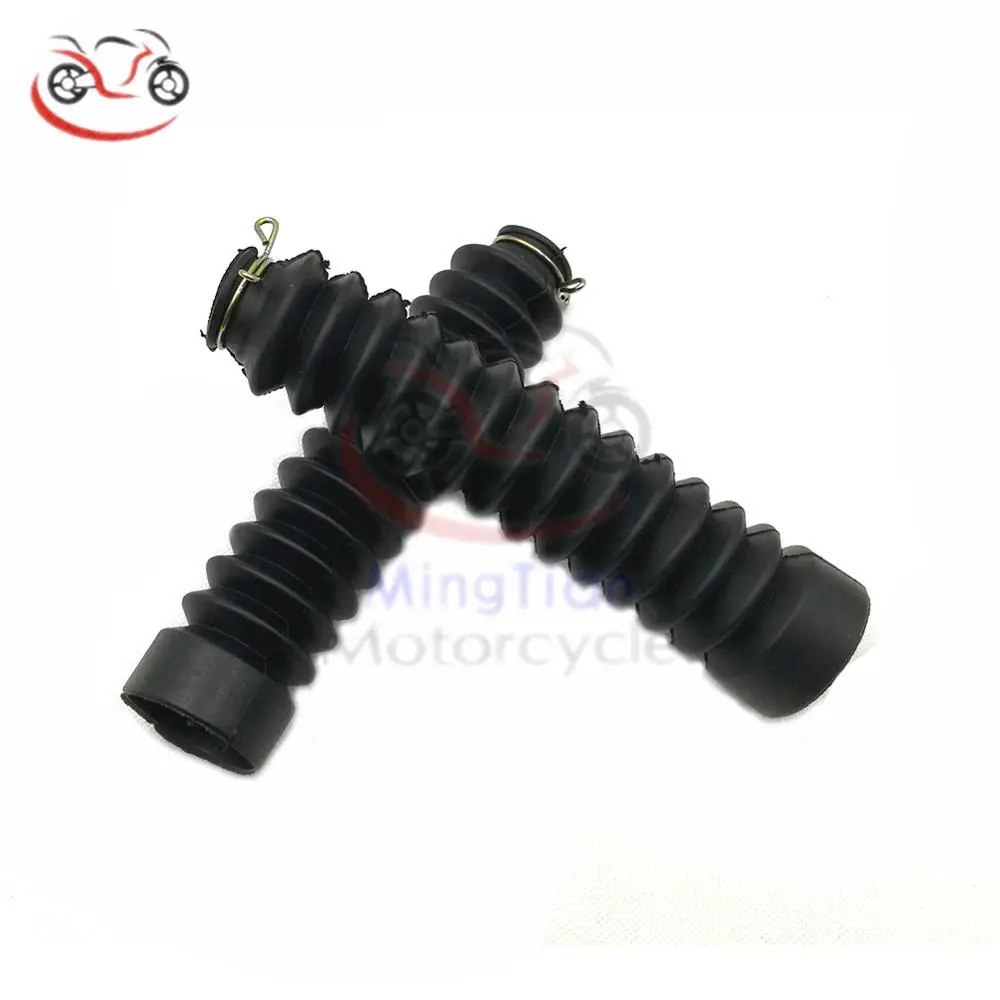 

7.6" Motorcycle Front Fork Cover Gaiter Gators Boot Shock Protector Dust Guard for Yamaha Suzuki Honda Norton Bike Bicycle Black