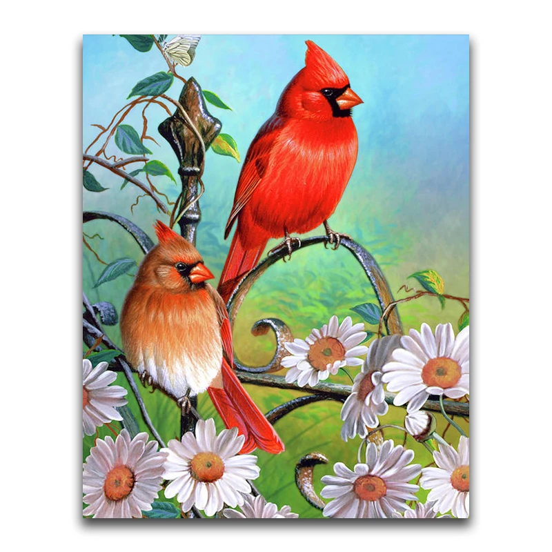 Full Square Diamond embroidery Cross stitch animal DIY 3D Diamond painting bird Full Round Diamond mosaic Starling