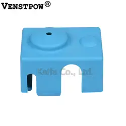 1 шт./лот E3D-V6 синий Алюминий блок силиконовый чехол Защита от высокой температуры силиконовые рукава 3D аксессуары для принтеров