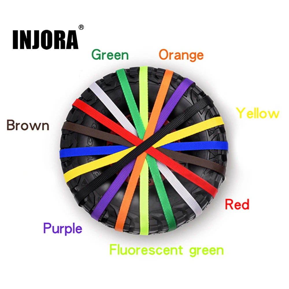 

INJORA 1Pcs RC Car Spare Tire Wheel Anti-Slip Belt Wheel Tyre Strap for Axial SCX10 RR10 90050 TRAXXAS UDR LOSI