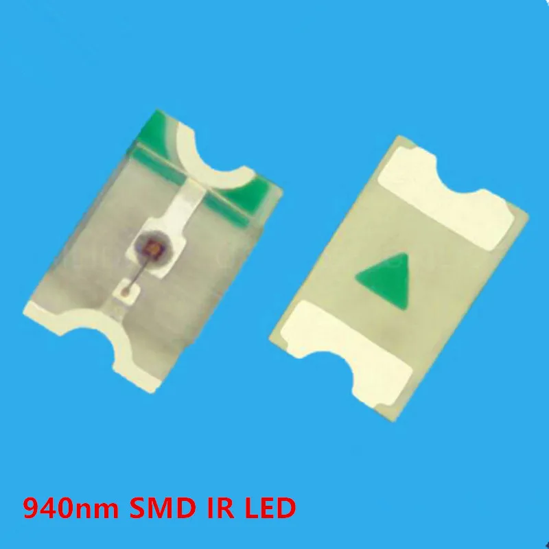 10 шт./лот инфракрасный светодиод SMD 940nm невидимый излучающий свет 120 градусов 2х1 25
