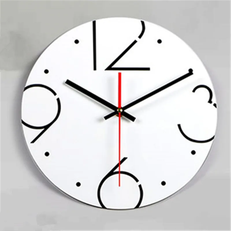 

Modern Design Digital Wall Clock Circular Hollow Out White 3D DIY Home Decorative Acrylic Wall Clock