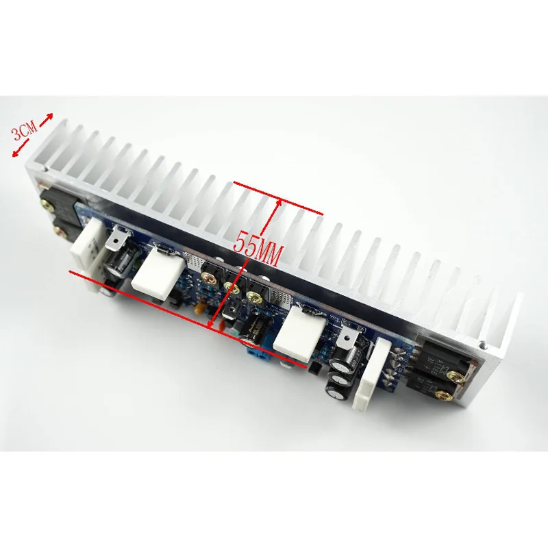 US $25.27 1pcs Class AB L122 55V 120W Single Channel Audio Power Finished Amplifier Board Amp With Heatsink