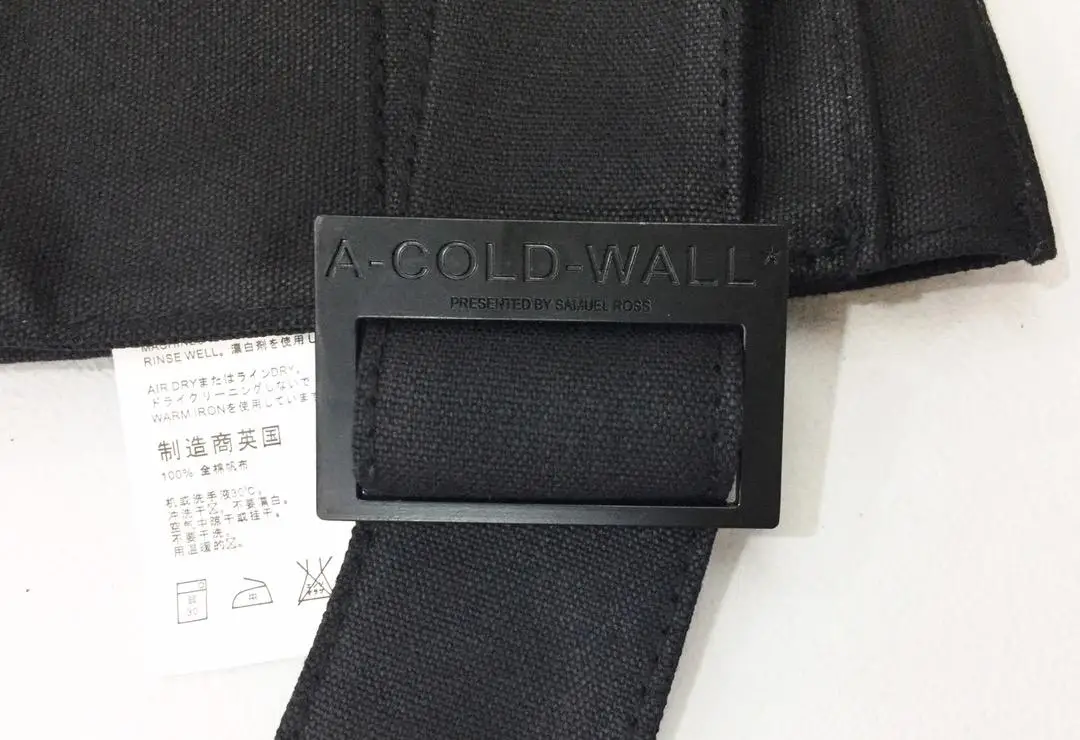 A-COLD-WALL ACW canvas bag Waist Change bag Backpacks hip-hop streetwear Multifunction shoulder bag bag Justin bieber