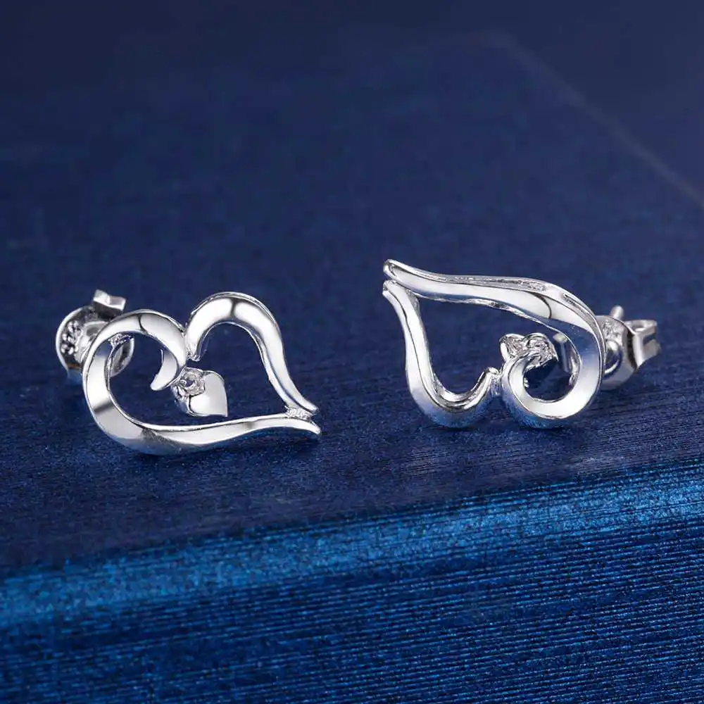Женские серебряные серьги с надписью B love heart высокое качество оптовая продажа